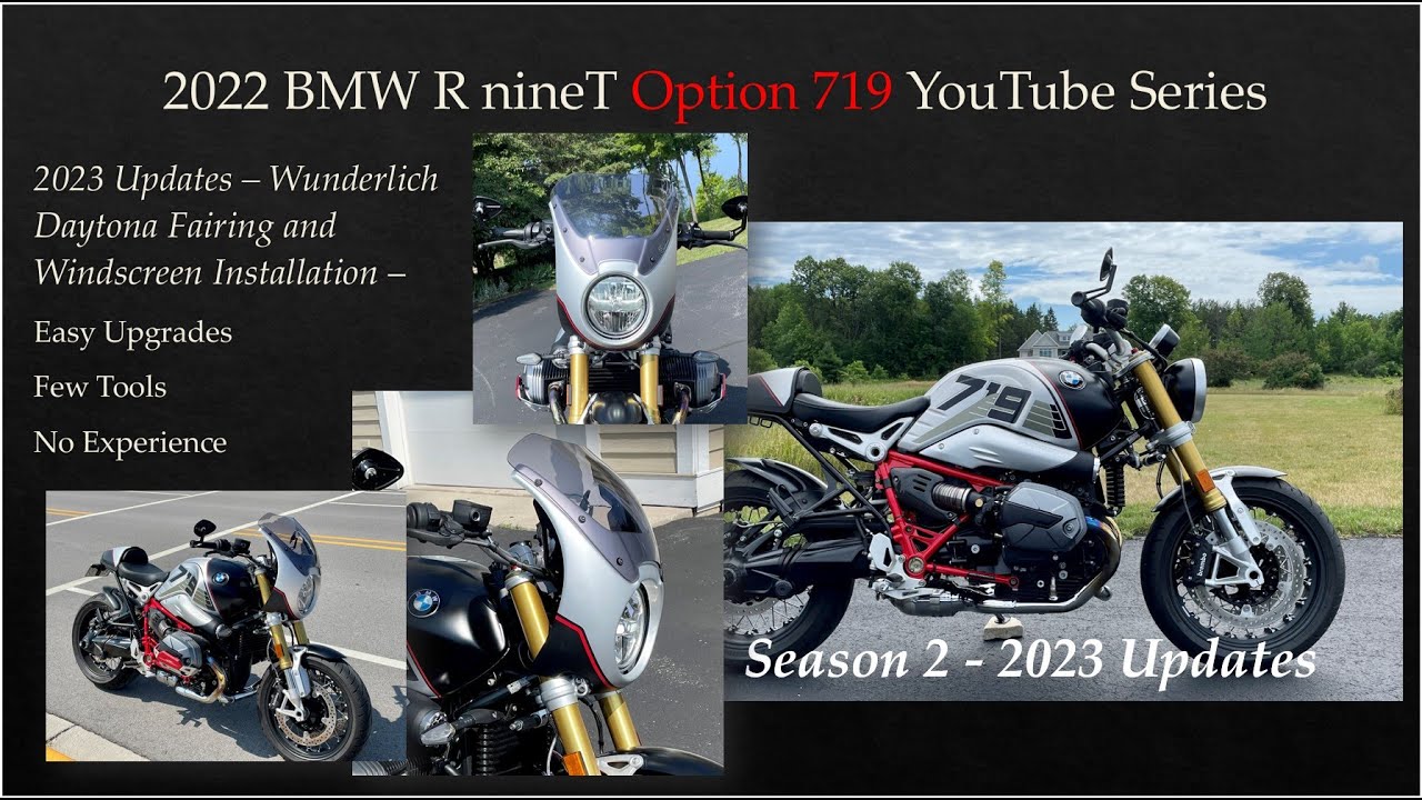 2022 BMW R nineT Option 719 | 2023 Updates – Wunderlich Daytona Fairing & Windscreen Installation