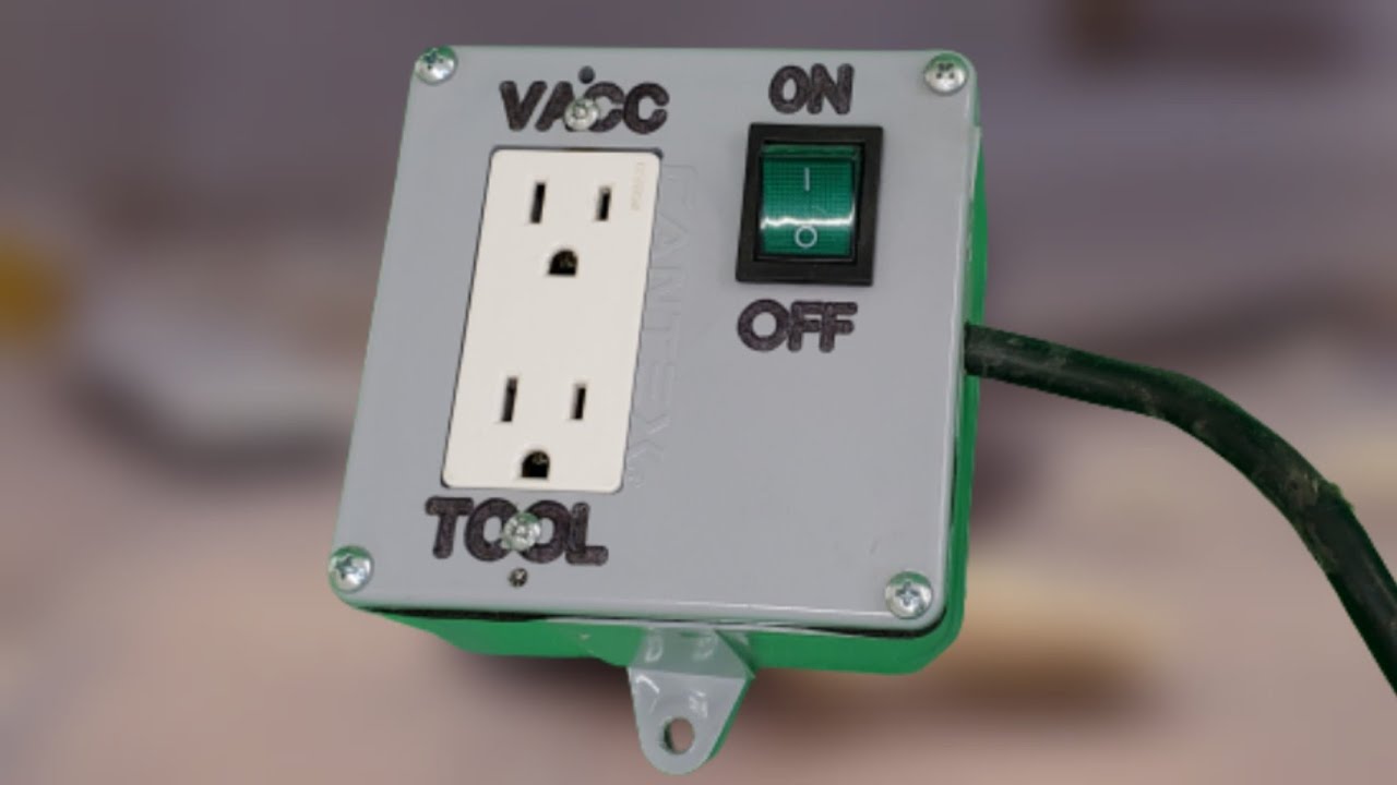 interruptor automático casero para aspiradora /DIY automatic vacuum switch