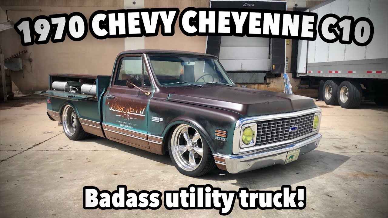 1970 Chevy Cheyenne C10 | Bagged Patina Utility Truck [ FOR SALE ]
