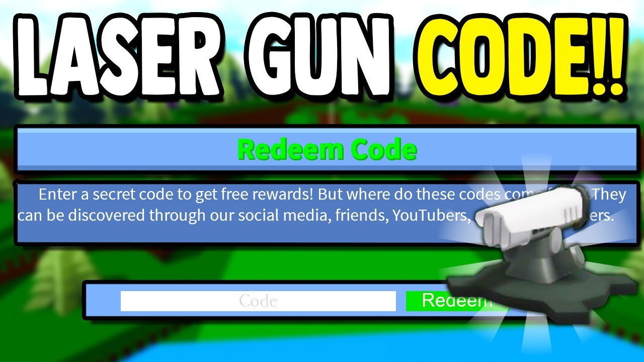 LASER GUN CODE!! | Build a Boat for Treasure ROBLOX