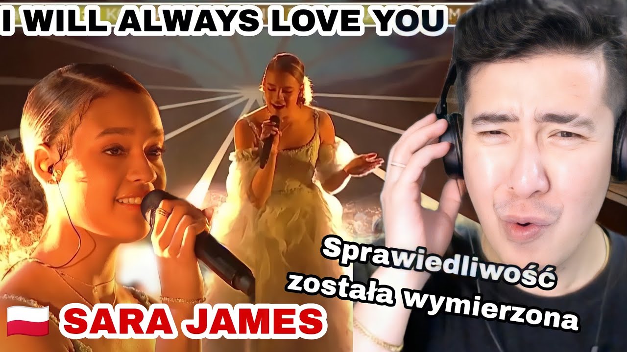 [REACTION] 🇵🇱 Sara James | I WILL ALWAYS LOVE YOU by Whitney Houston