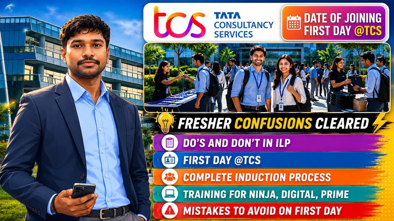 TCS First Day Experience & ILP Guide 2026 | Dress Code, Training, Policies & Onboarding