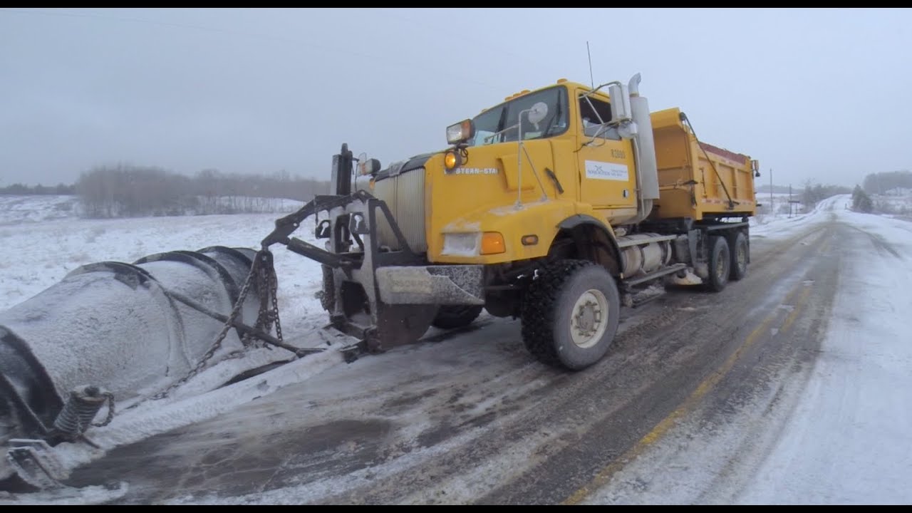Western Star Plowing Snow