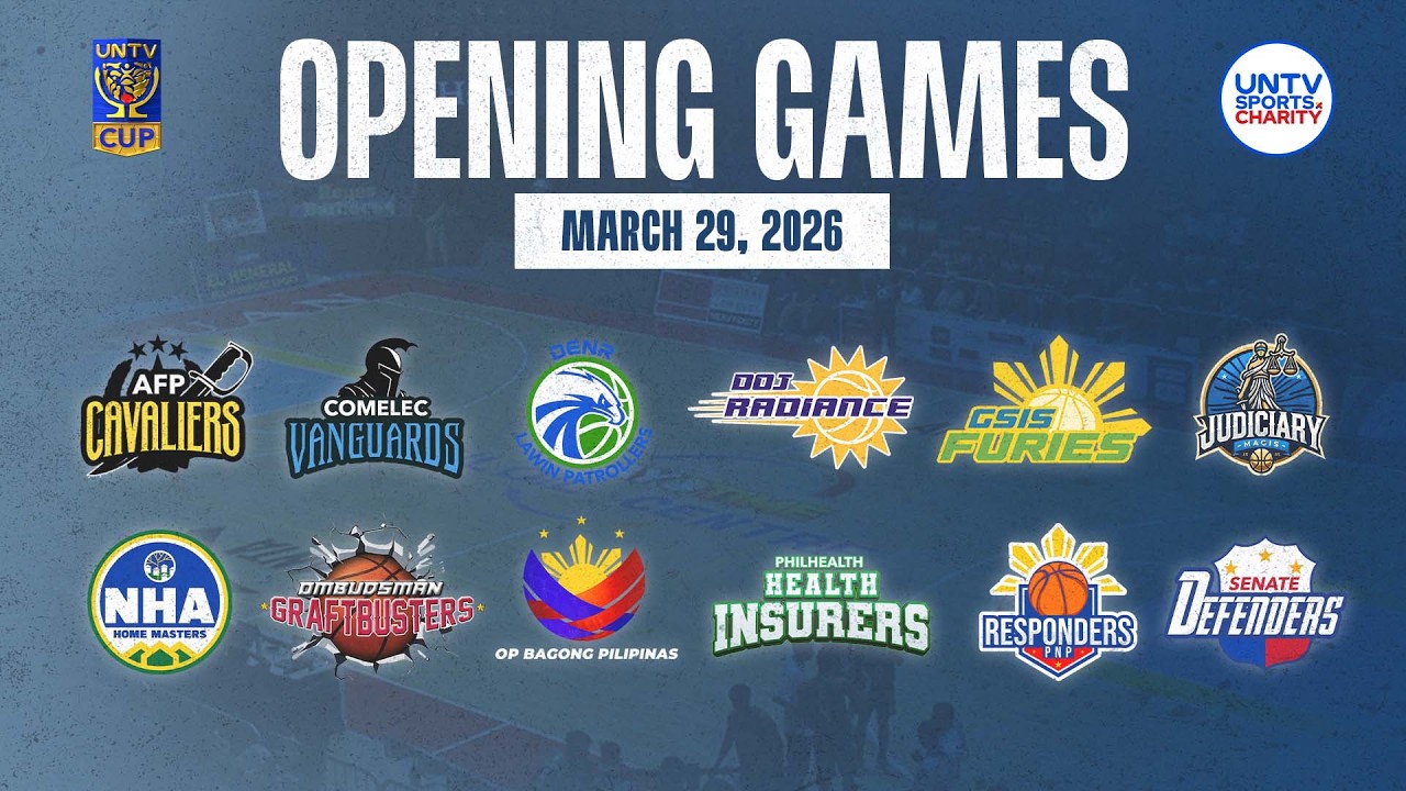 UNTV Cup Season 12 Opening Ceremonies at FilOil EcoOil Centre, San Juan City | March 29, 2026