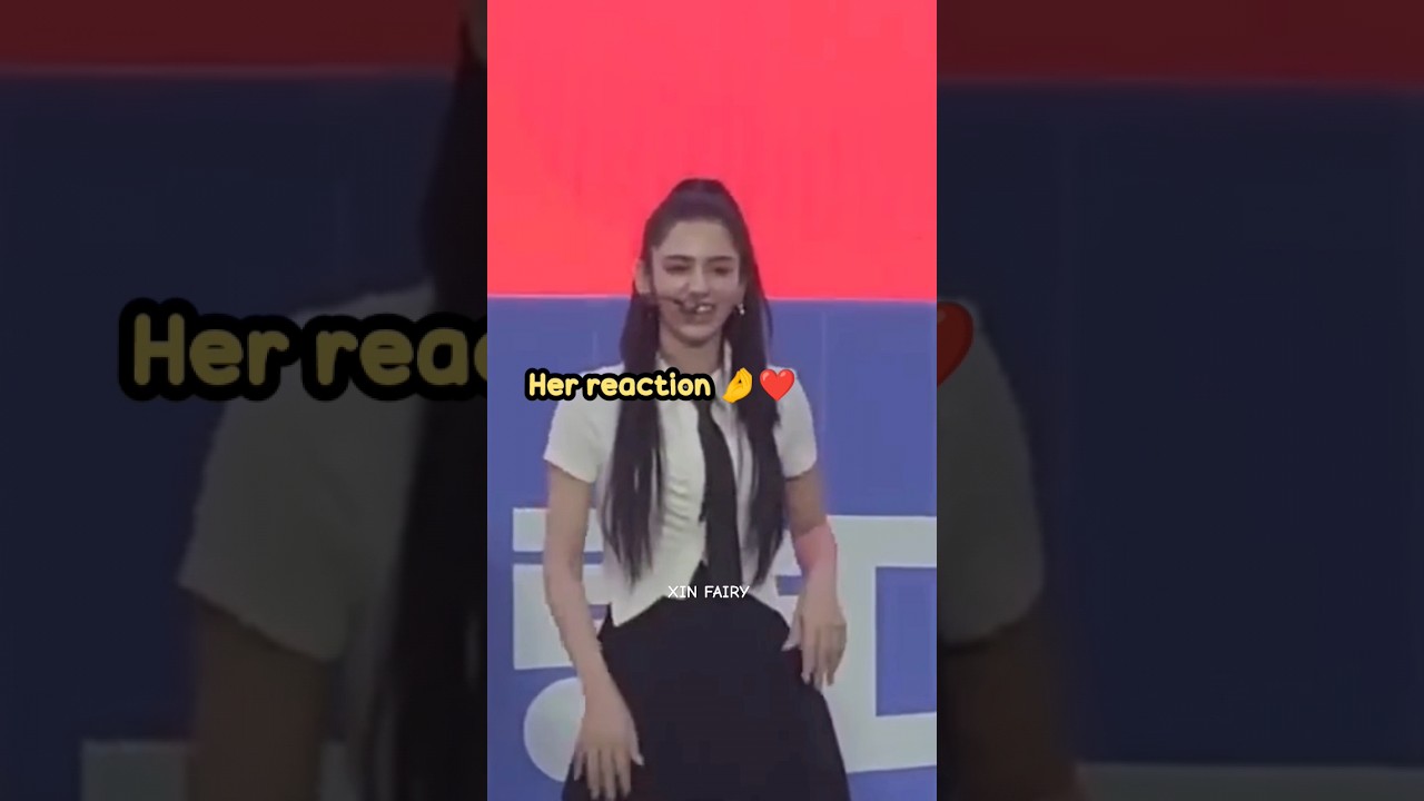 Her reaction is priceless 🤌😍 | #shorts #xin #aria #kpop #trending #ready #xincomeback