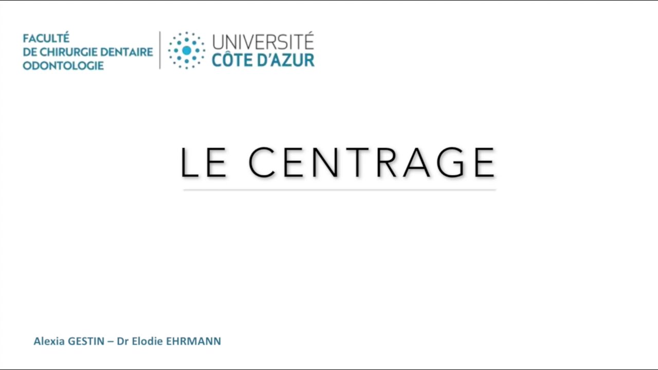 4 - Le centrage