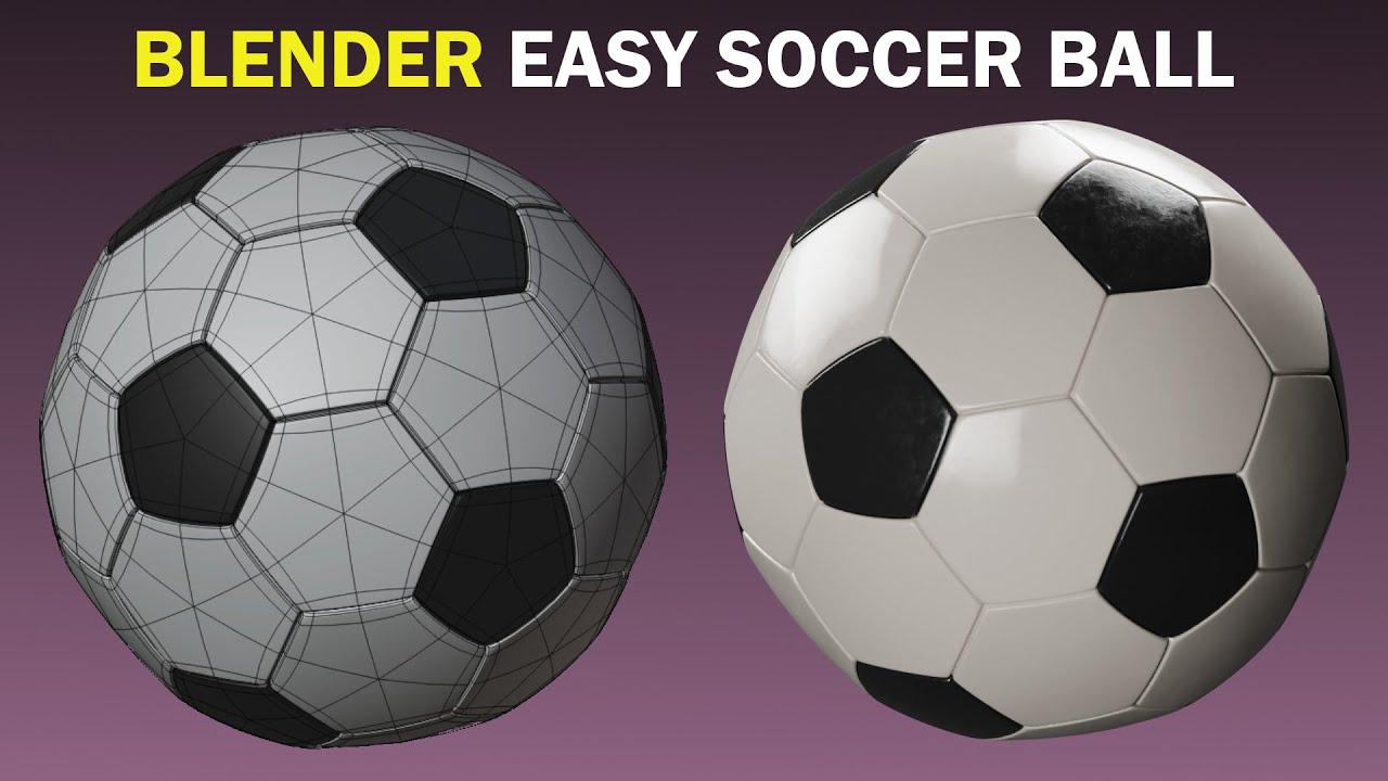 Blender Tutorial: Make A 3D Soccer Ball | Beginners