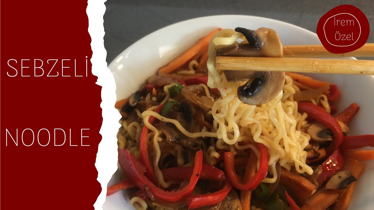 SEBZELİ NOODLE | 1.5 TL' LİK NOODLE'I BİR DE BÖYLE DENEYİN !