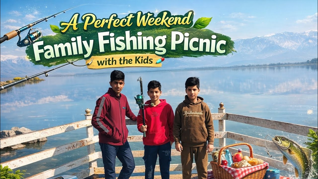 A Perfect Weekend Family Fishing Picnic with the Kids 🎣🌿.! 