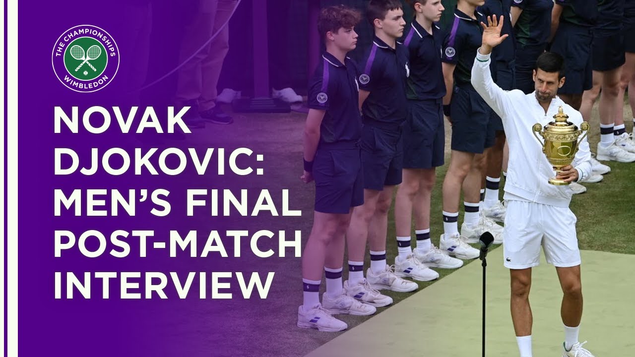 Novak Djokovic Champion's Post-Match Interview | Wimbledon 2021