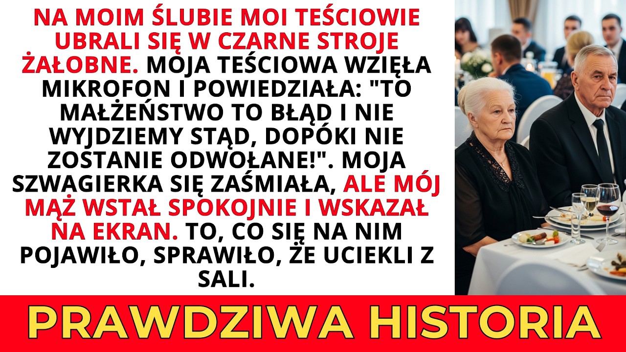 Moi teściowie przyszli na mój ślub na czarno — to, co pokazał mój mąż, sprawiło, że uciekli