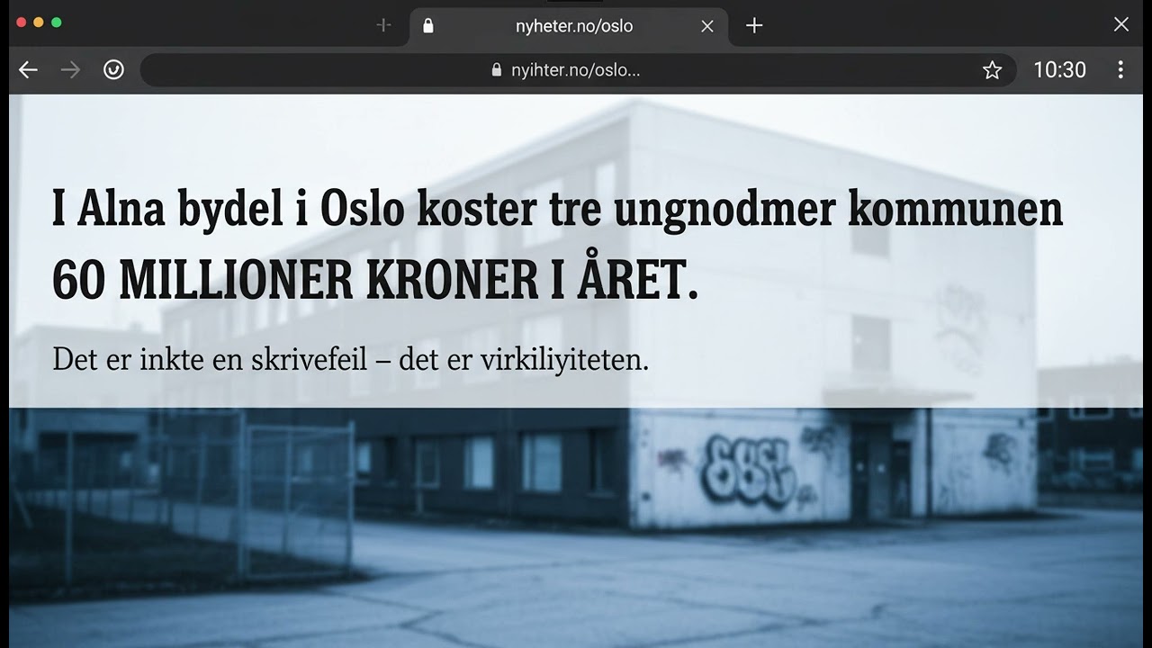 SKREMMESKUDD | En bydel i Oslo koster 60 millioner i året – hvorfor?