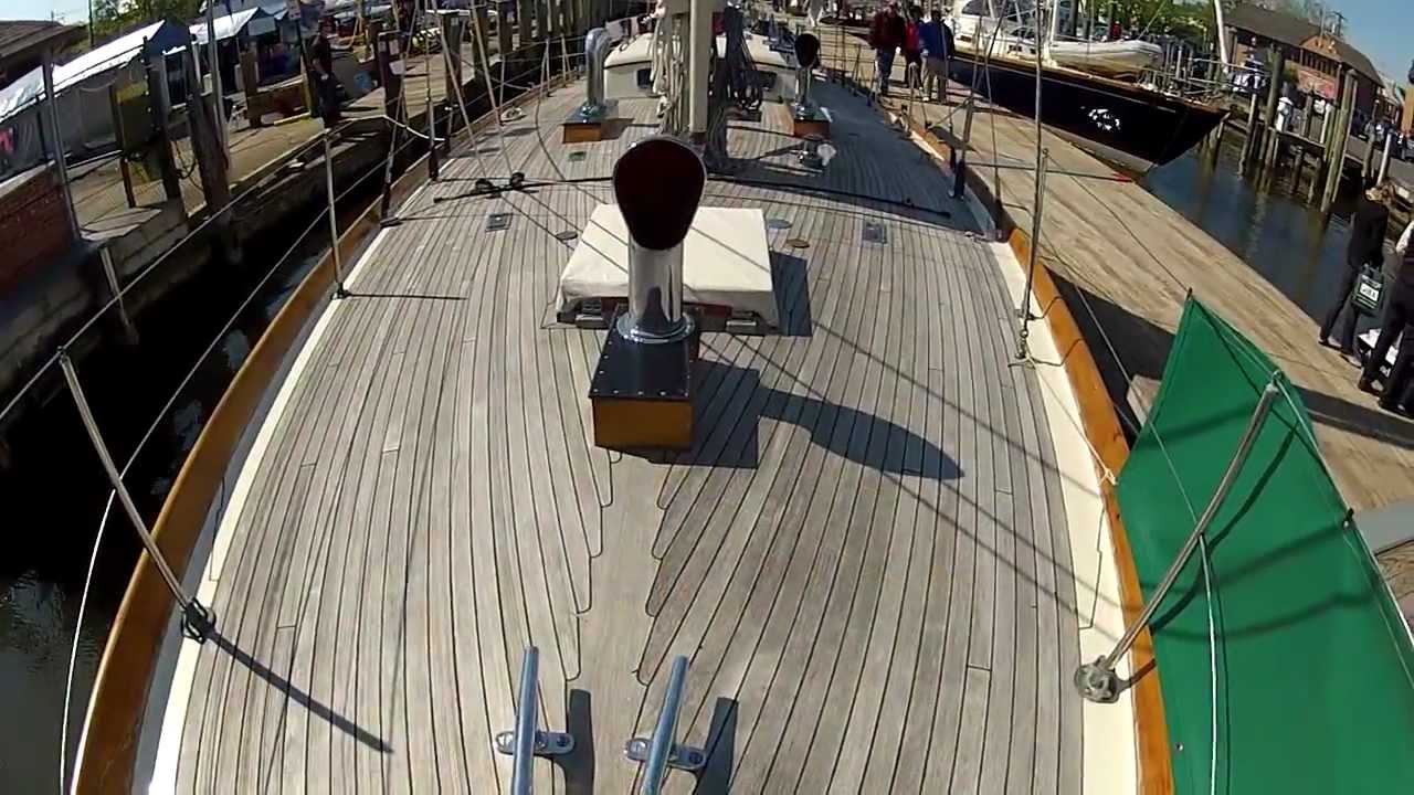 Sparkman Stephens 1962 Classic Yawl built by Abeking & Rasmussen toured by ABKvideo