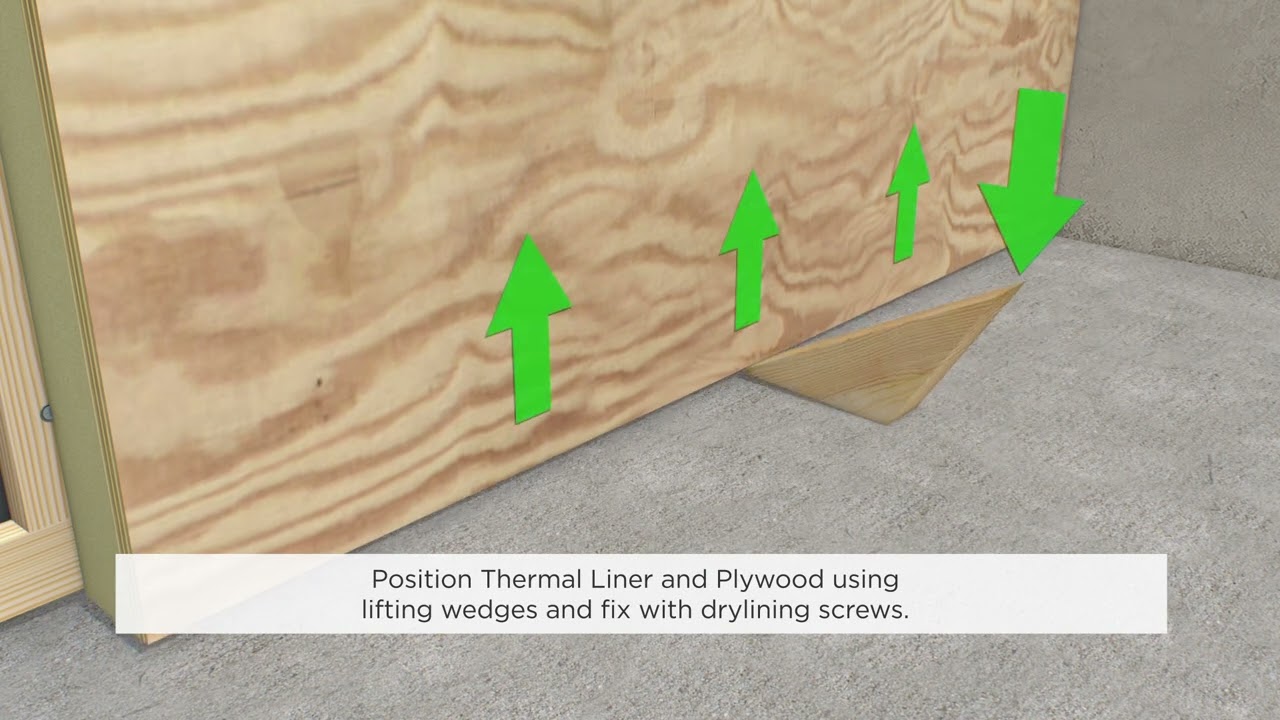 Unilin Insulation– XT/TF over battens with ply and PB finish