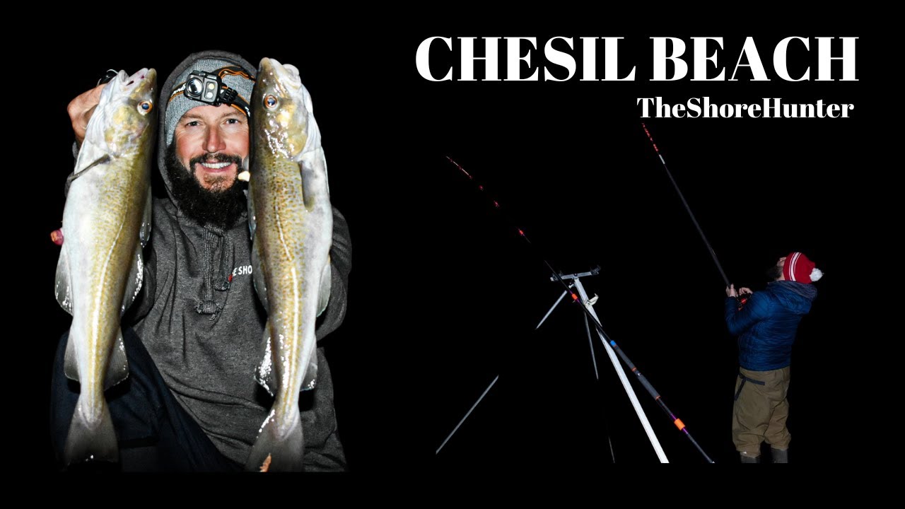UK Shore Fishing, Chesil Beach, Dorset. Cod Fishing, Bass Fishing With Wayne Hand. #seafishing #fish