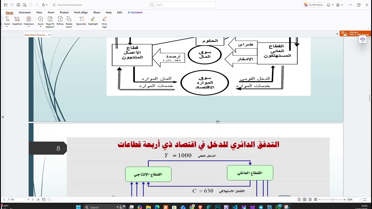 محاضرة 1 اقتصاد دولي فرقة ثالثة نظم