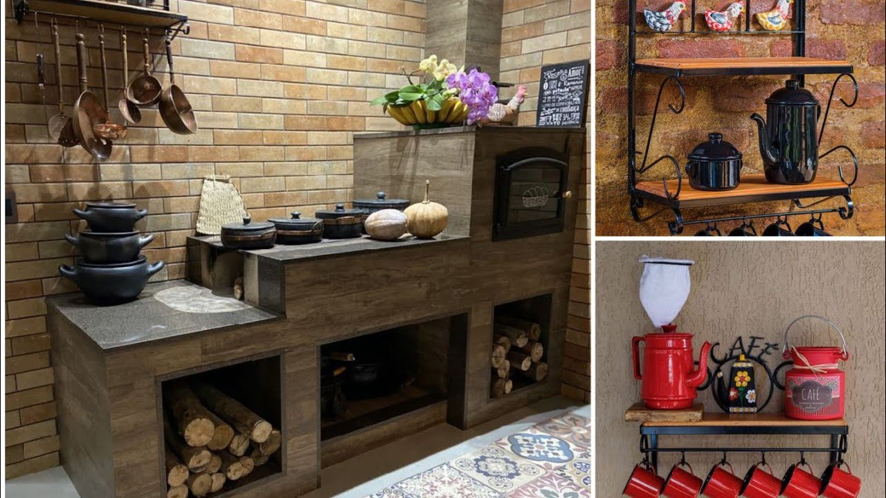 100 IDEIAS DE DECORA&Ccedil;&Atilde;O DE COZINHAS NO ESTILO R&Uacute;STICO!