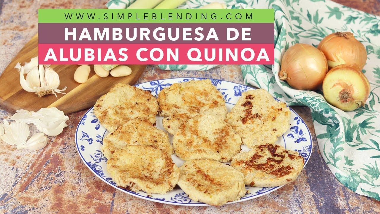 ESTA HAMBURGUESA VEGANA DE JUDÍAS Y QUINOA TE ENCANTARÁ | Receta de tortita de frijoles y quinoa