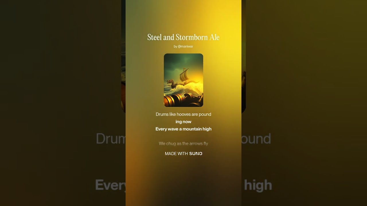 Steel and stormborn ale
