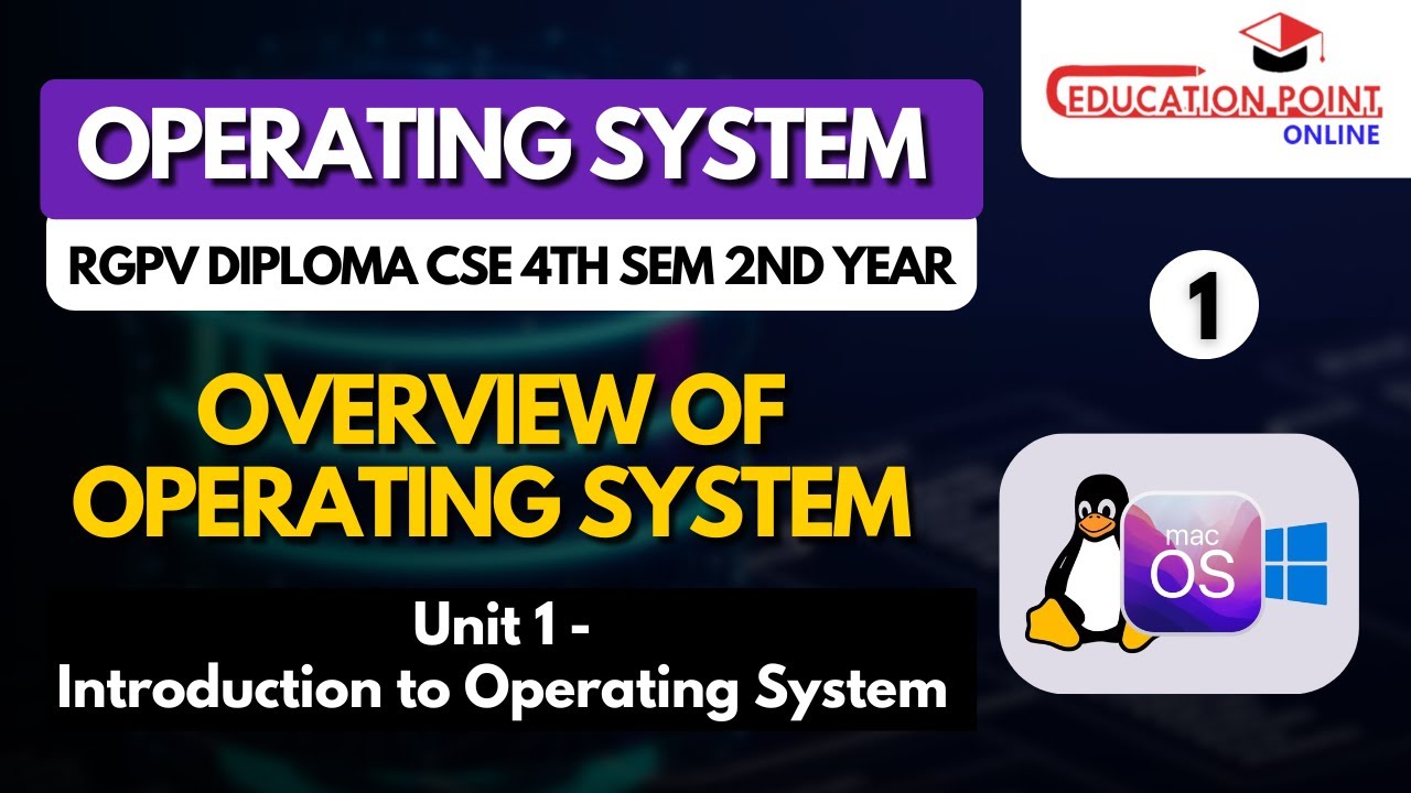 Overview of Operating System | Operating Systems RGPV Diploma CSE/IT 4th Sem 2nd Year