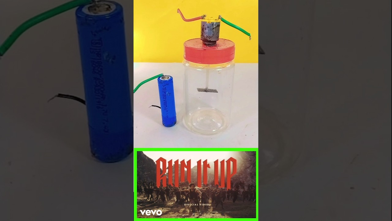 DIY Mini Grinder Blender |Homemade 3.7v battery 🔋 Electric Mixer short