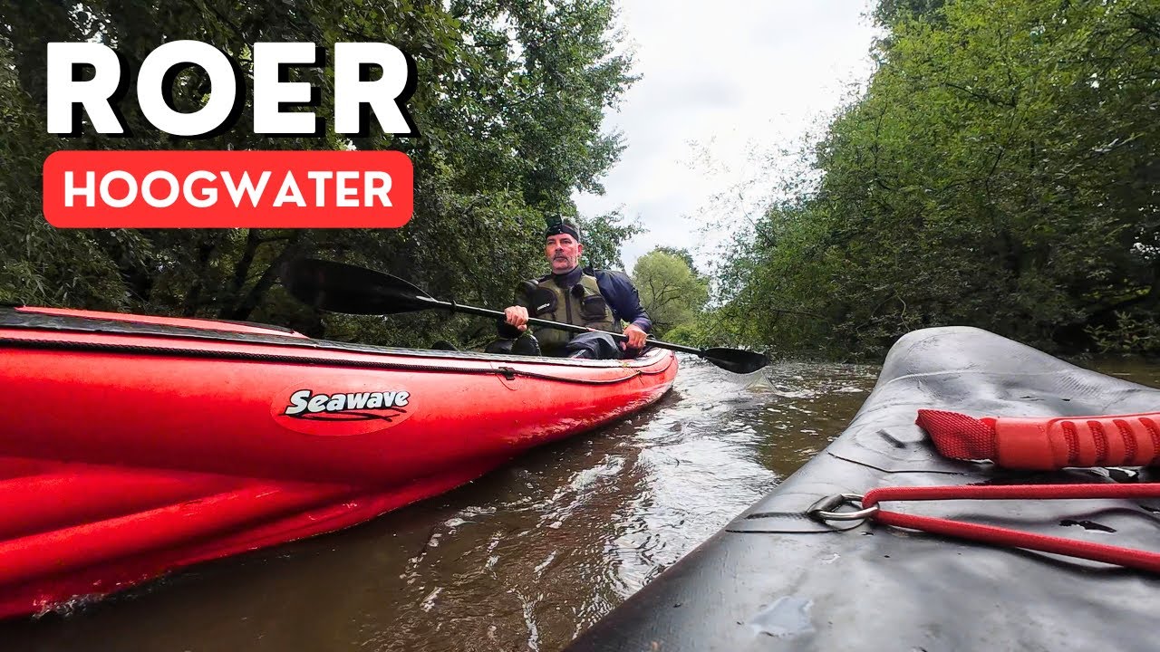 Hoogwater Kajaktocht op de Roer – Sterke Stroming (60 m³/s)