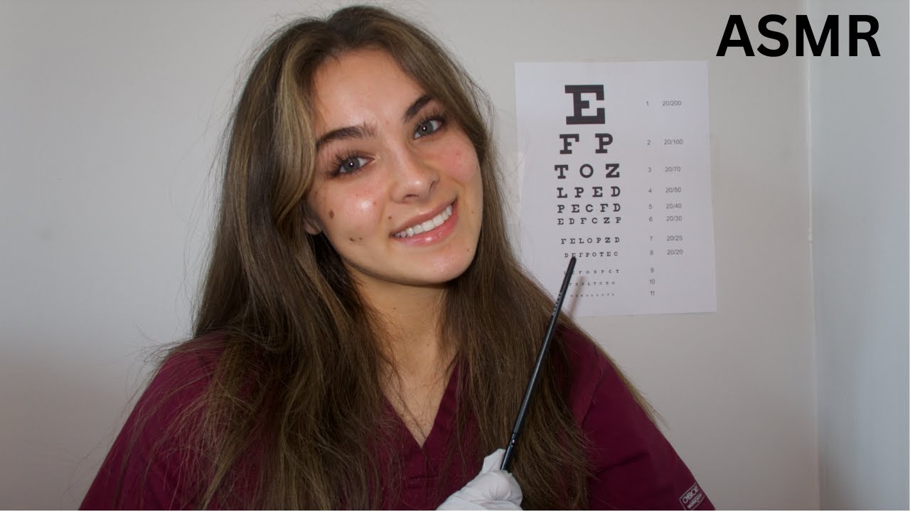 ASMR eye doctor exam!