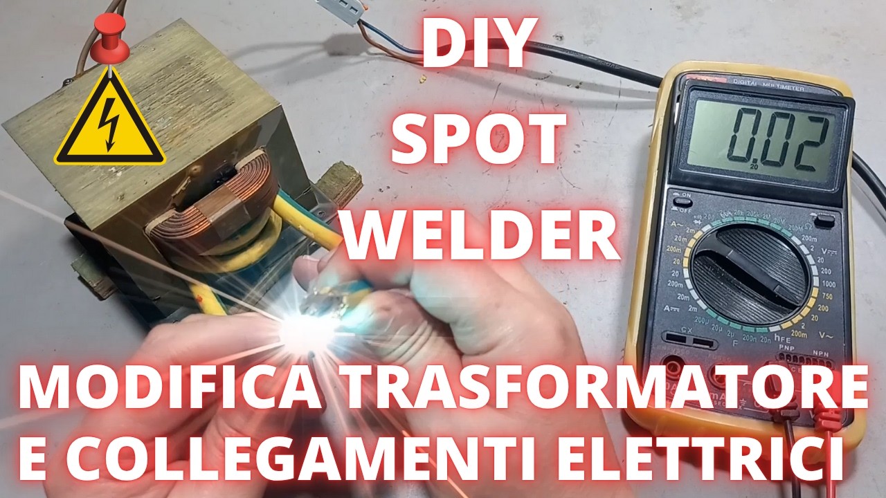 Saldatrice fai da te per pacchi batteria - Parte 2 TRASFORMATORE E CABLAGGIO