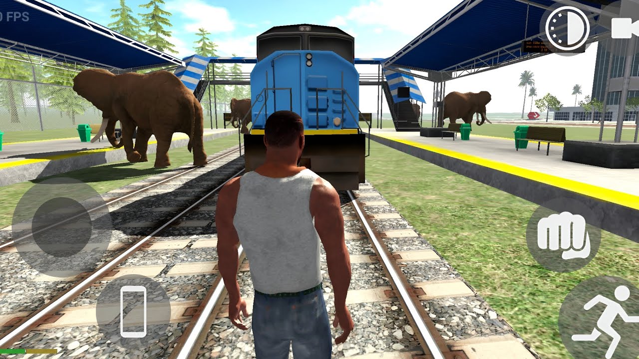 Franklin Train Ko Rock Deya😱indian bike driving 3D | Rkgamer|elephant ko maar Diya new update aa gya
