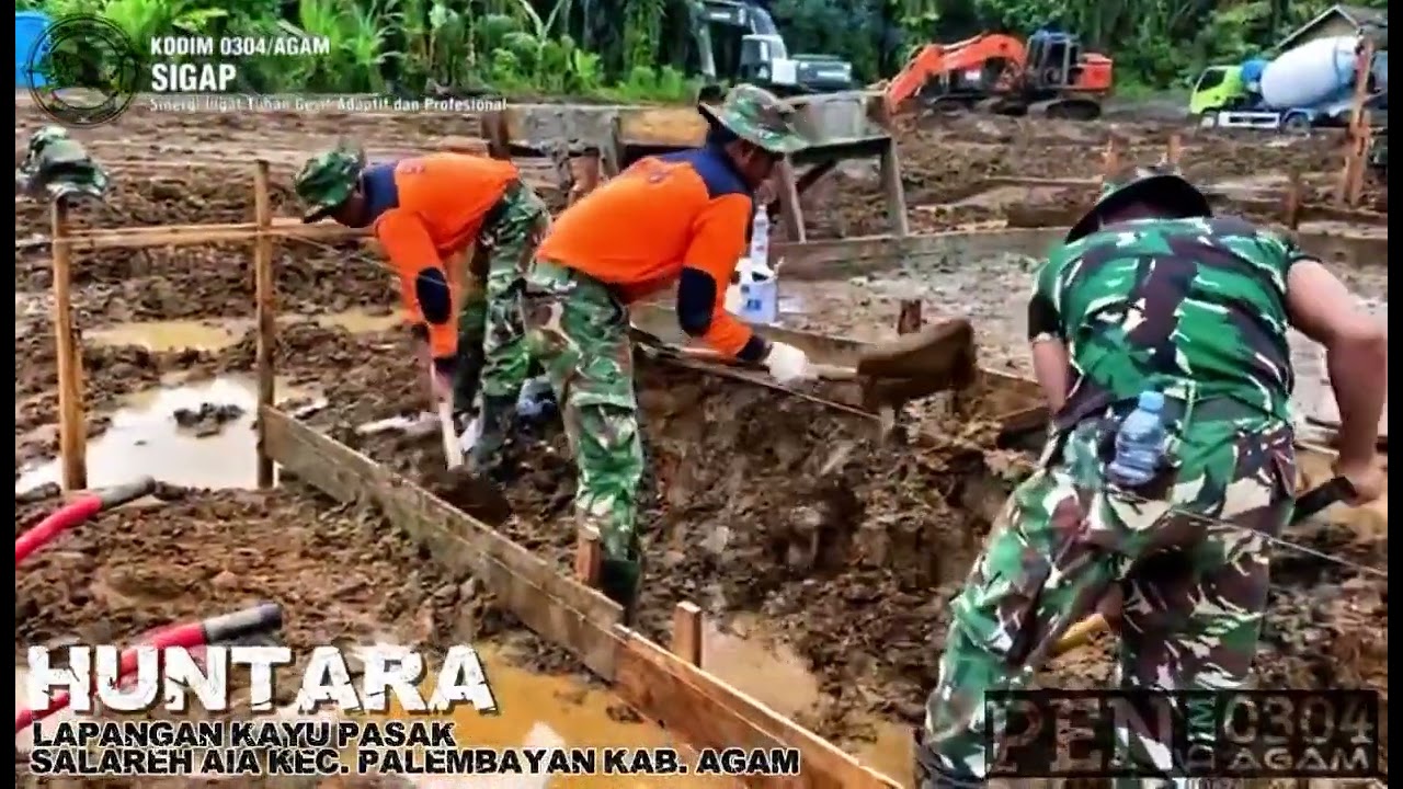 Pembangunan Huntara Bagi Korban Banjir Bandang Dan Longsor Di Kayu Pasak Salareh Aia Terus Berjalan