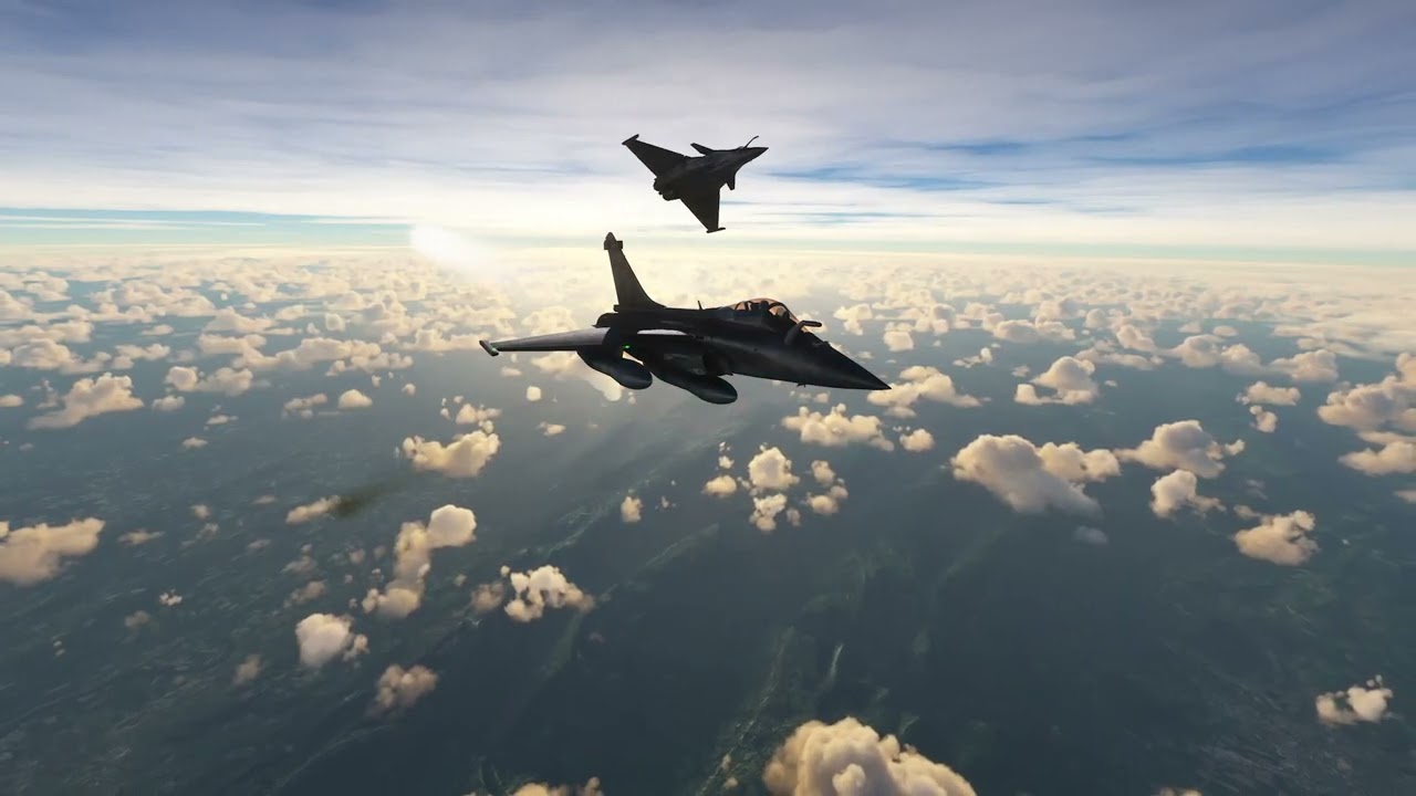 Microsoft flight simulator chillout rafale french hawks team