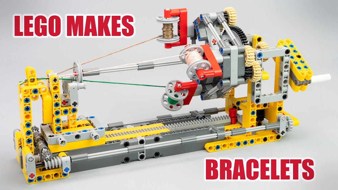 I created the simplest Manual Braiding Machine in LEGO Technic