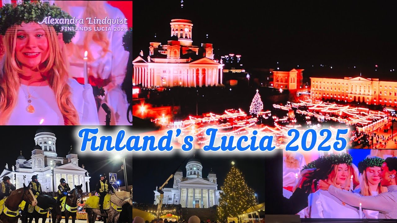 St. Lucia lightning 2025 #stlucia #finland #2025 #helsinki #fyp #december #winter #life #christmas 