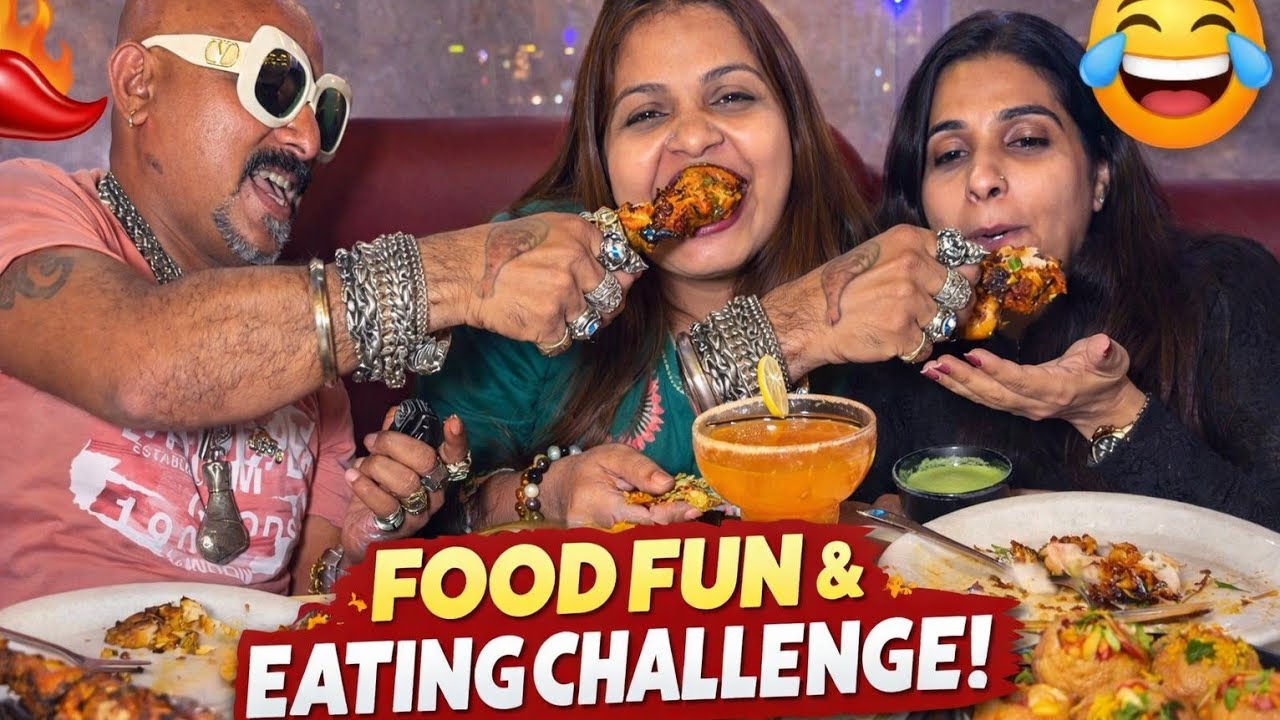 घरवाली और साली के साथ Food Eating 😍