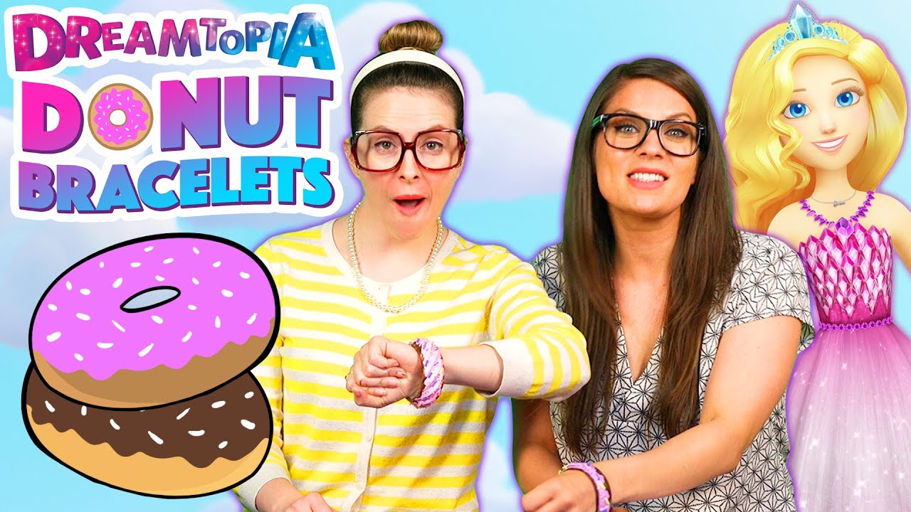 Barbie Donut Bracelet DIY - Barbie Dreamtopia w/ Ms. Booksy & Crafty Carol | Cool School Crafts
