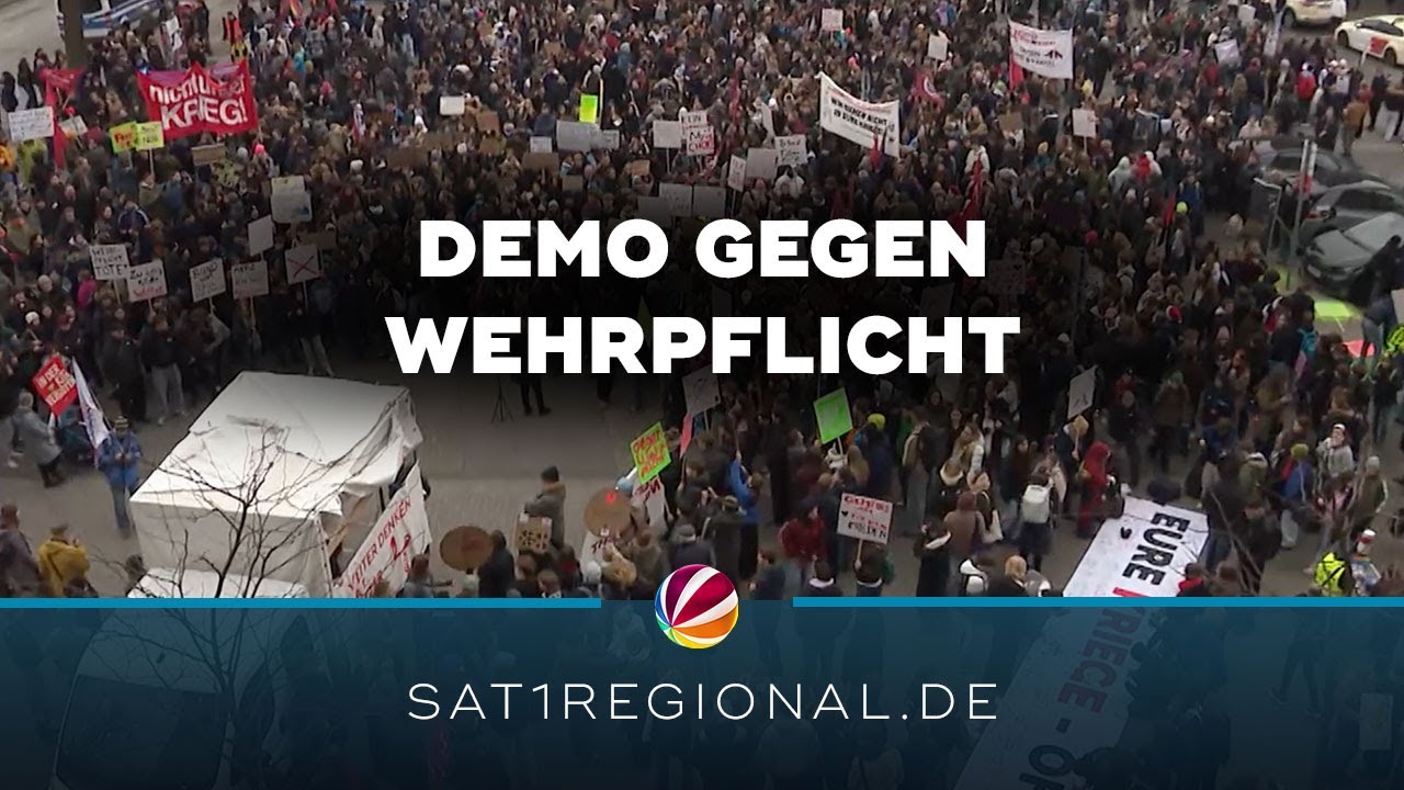 Bundestag beschlie&szlig;t Gesetz f&uuml;r neuen Wehrdienst &ndash; Sch&uuml;ler demonstrieren