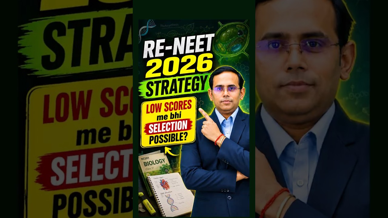 RE-NEET 2026 Strategy: Low Scores me bhi Selection possible? 😱 #neet #nvsir #strategy | Motion NEET