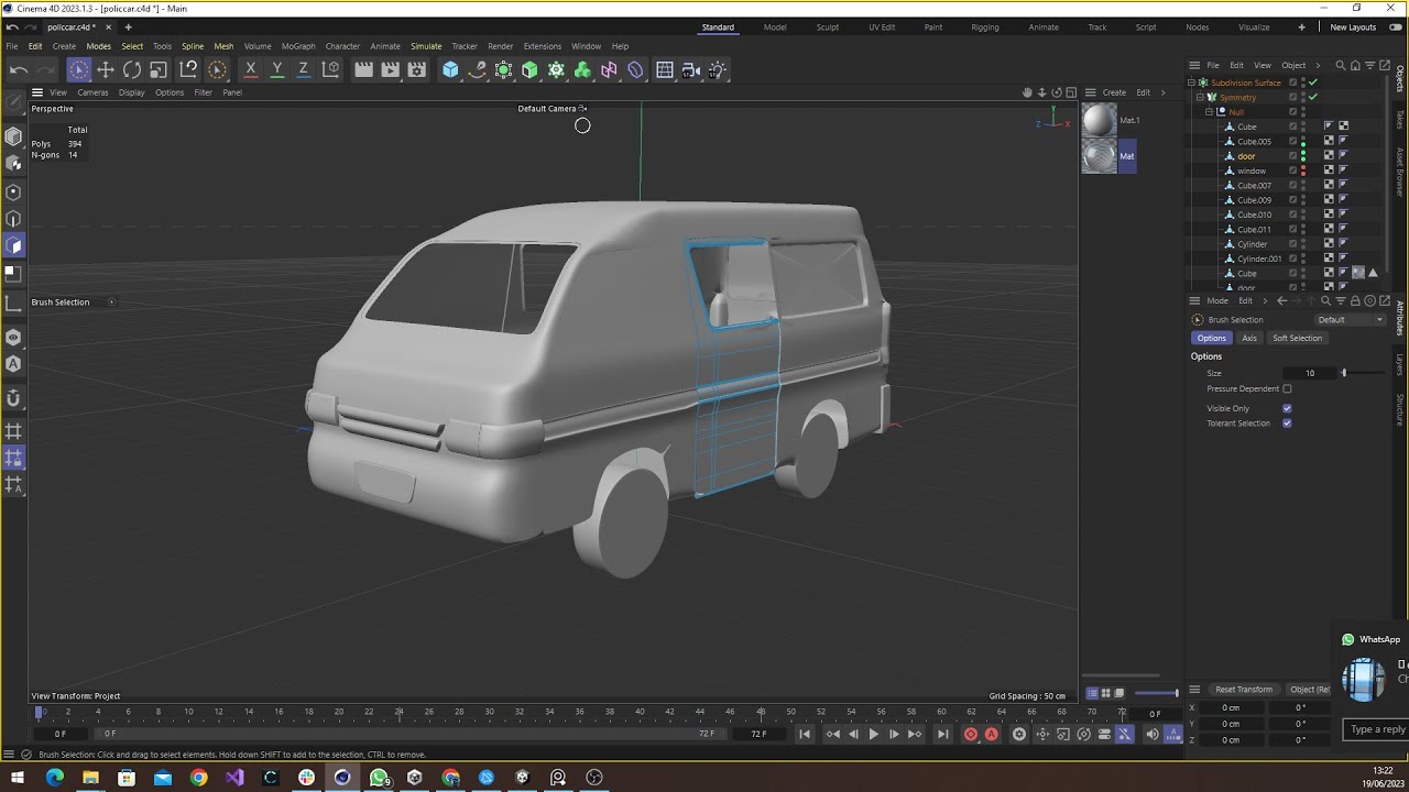 3D Model Car Van Cinema 4d