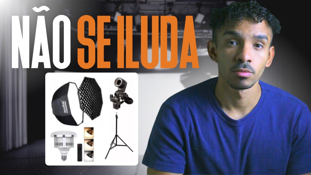 Kit de Iluminação Barato FUNCIONA? Review Honesto do Softbox Octa 80cm + Testes Reais