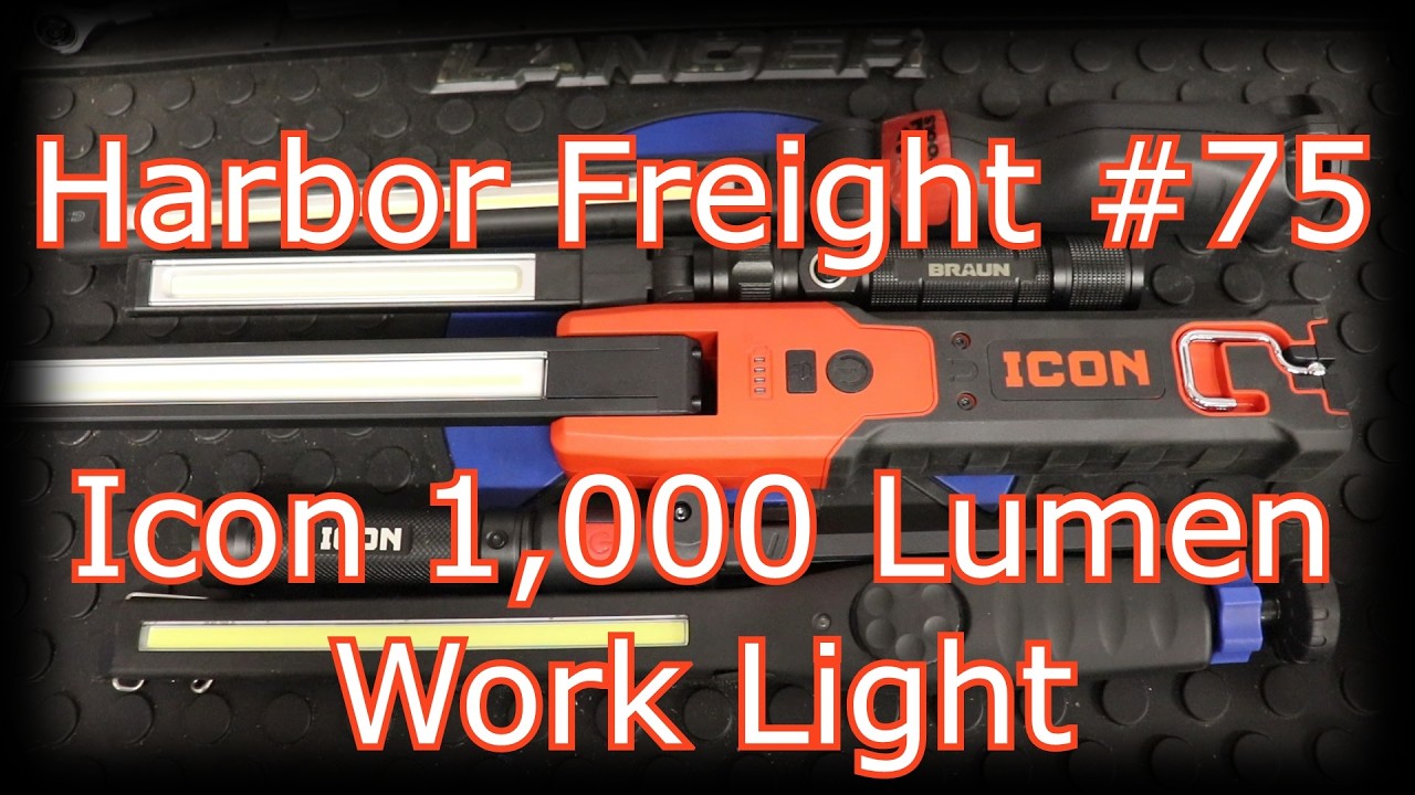 Harbor Freight Tool Haul #75: Icon 1,000 Lumen CRI UV Work Light