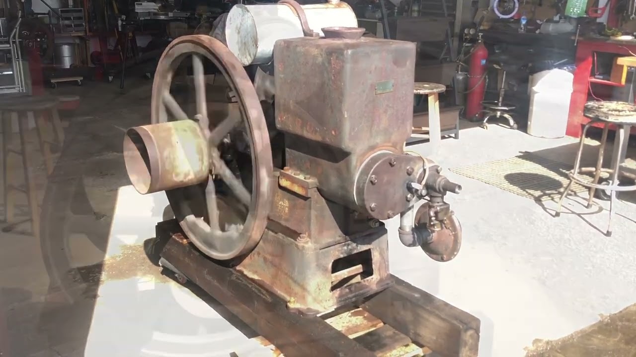 Foos 6hp Jr.  First long run of this engine after a rebuild.