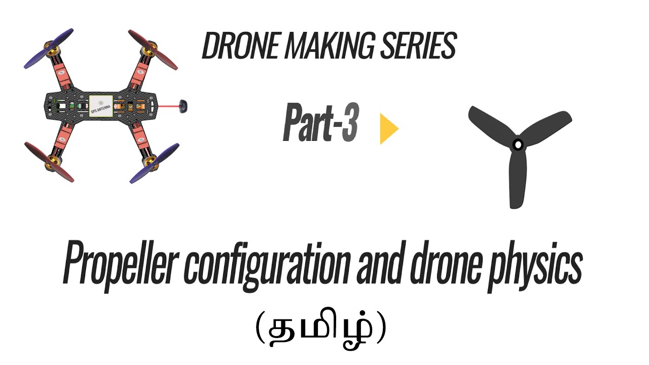 [தமிழ்]  Drone making | Part 3 - Drone Physics and Propeller configuration
