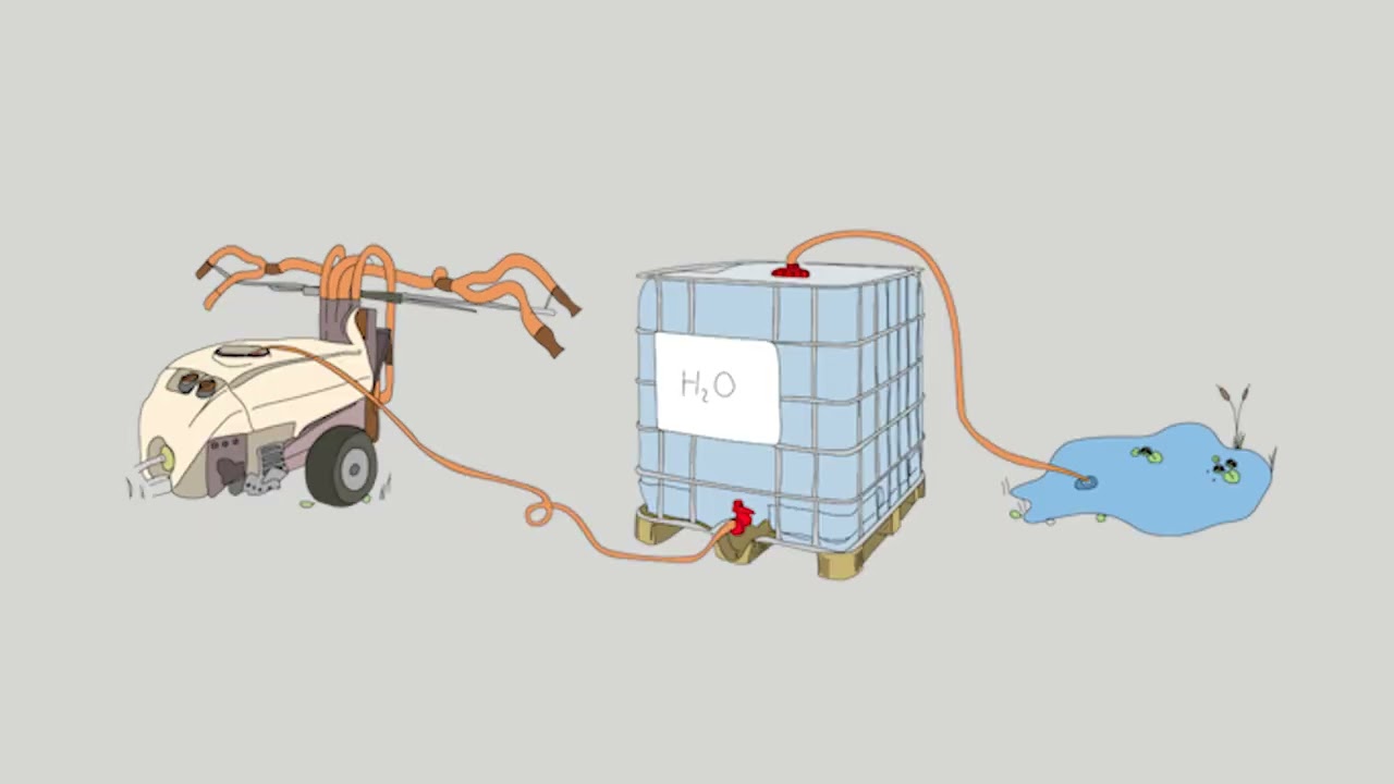 Remplissage du pulvérisateur à la ferme