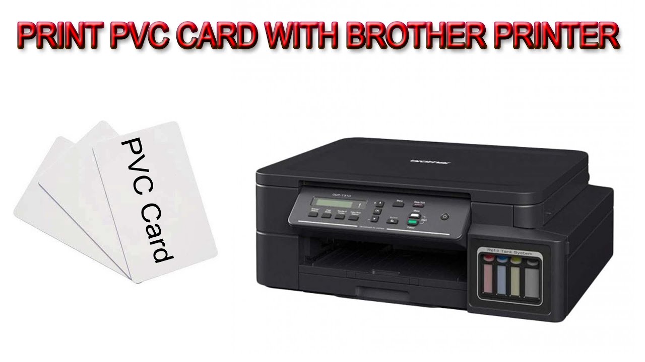PVC Card Print from Brother Inkjet Printer