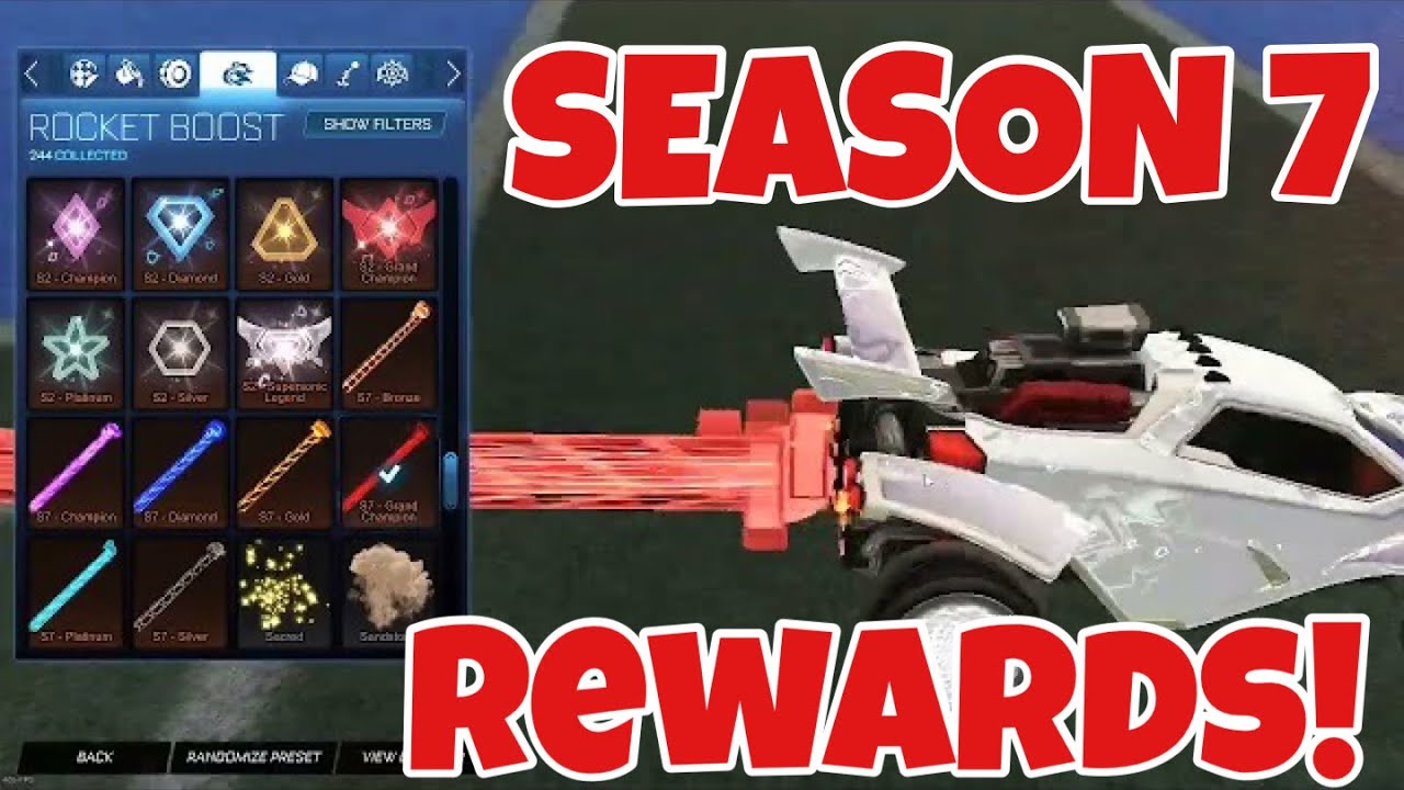 ALL SEASON 7 COMPETITIVE REWARDS!!! - ALL RANKED REWARDS SEASON 7 ROCKET LEAGUE - SUPERSONIC LEGEND!