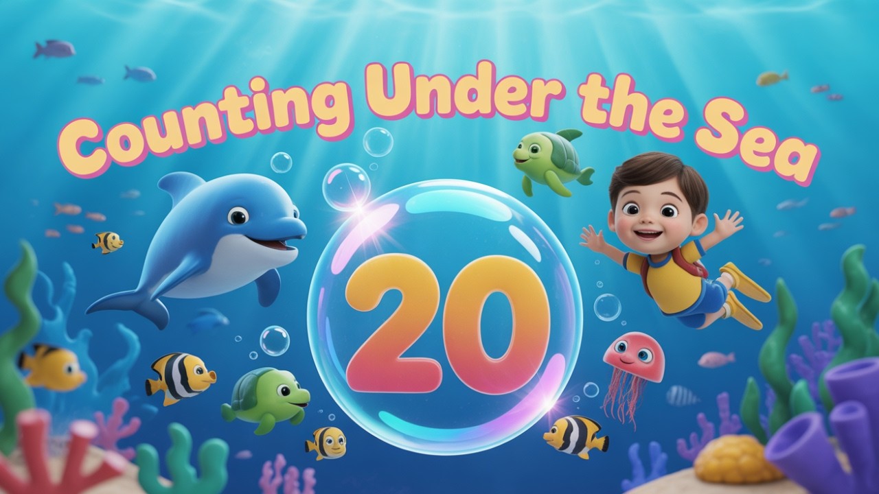 Counting Under the Sea | Count to 20 Song for Kids | Learn Numbers 1–20 with Sea Animals
