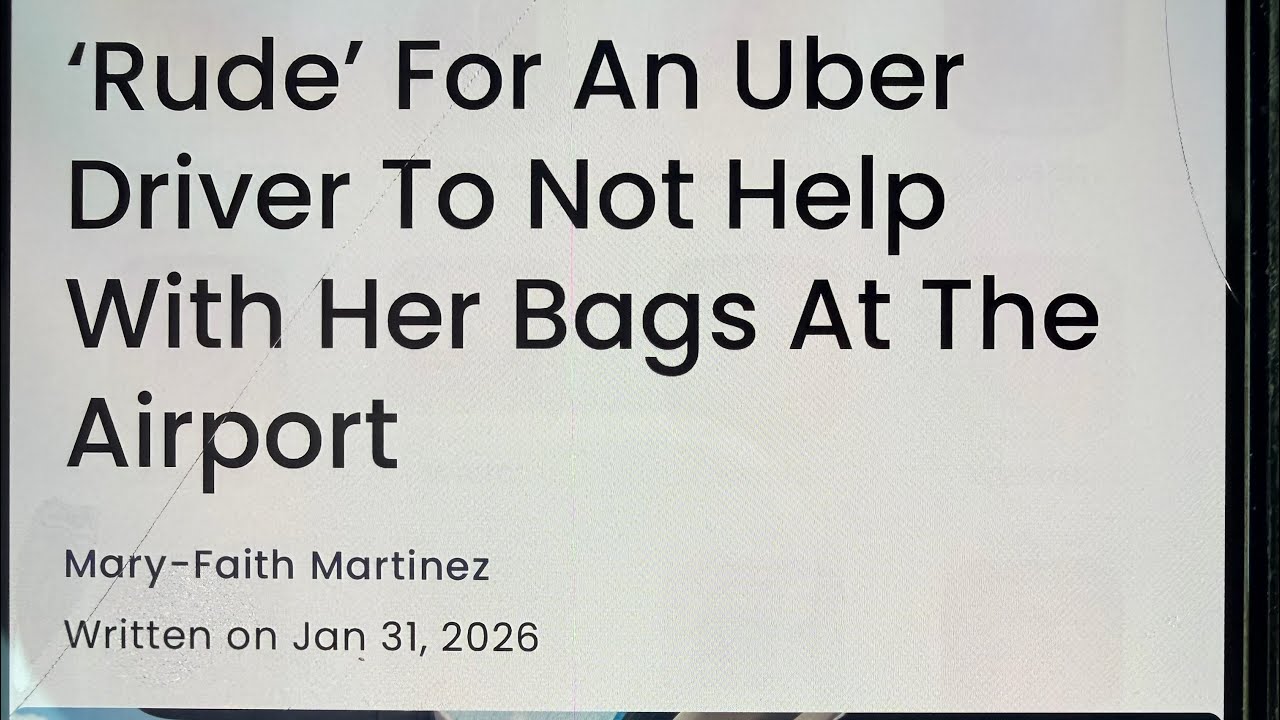 Пассажирка Джанель посчитала, что водитель Uber должен был помочь ей с багажом из-за ее пола.