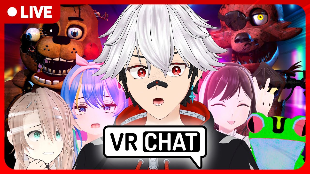 FNAF NO VRCHAT COM VTUBERS
