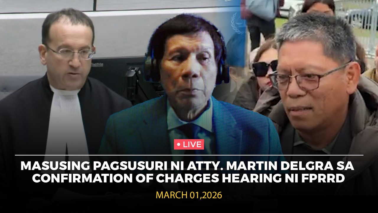 LIVE: Masusing Pagsusuri ni Atty. Martin Delgra sa Confirmation of Charges Hearing ni FPRRD.
