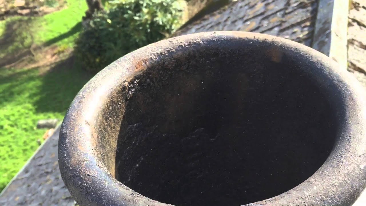 Chimney Liner fault, rectified using a universal pot hanger.